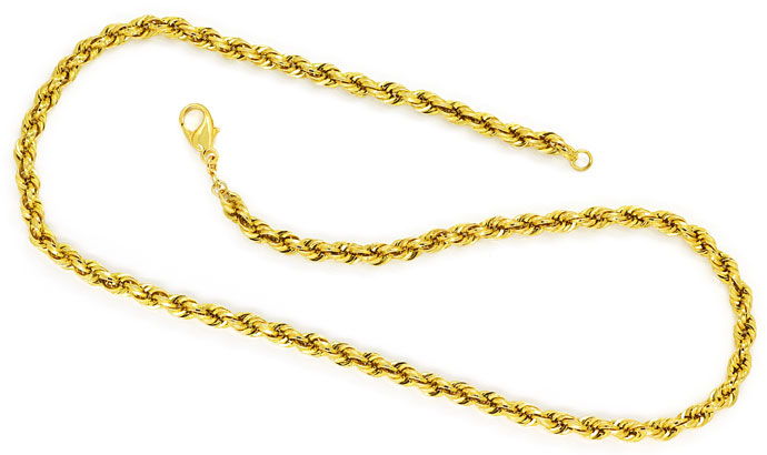 Foto 1 - Gold-Halskette im Kordel Muster 45cm aus 585er Gelbgold, K3119