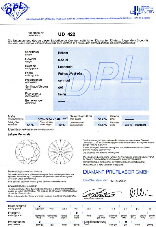 Foto 9 - Brillant-Krappen-Ring DPL 0,54 Top Wesselton Lupenrein, R1177