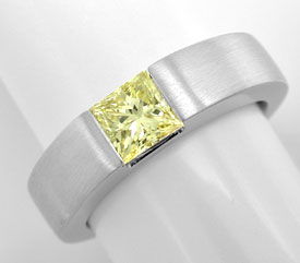 Foto 1 - Spann Ring 0,96ct Zitronen Princess Diamant, S3962