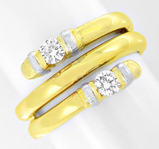 Foto 2 - Top Designer-Diamant-Ring 14K/585 Zweifarbig, S8873